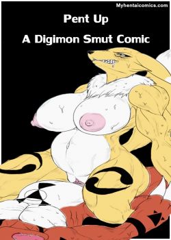 Cover Pent Up – A Digimon Smut Comic