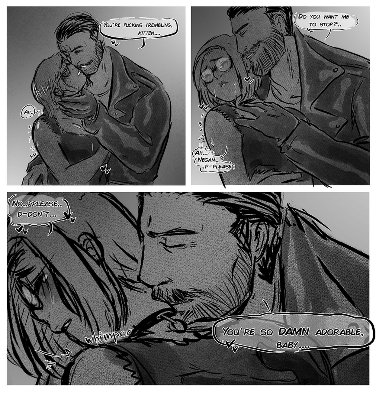 The walking dead comic porn