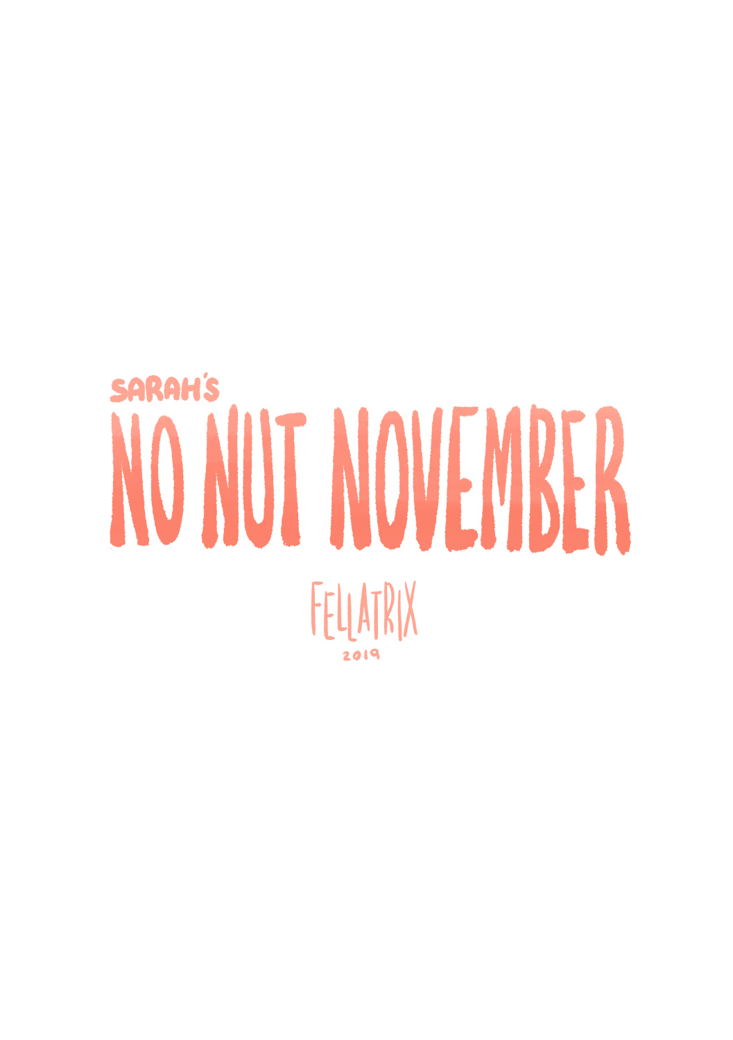 Cover Sarah’s No Nut November 1