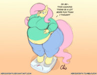 Cover Fluttershy Weight Gain
