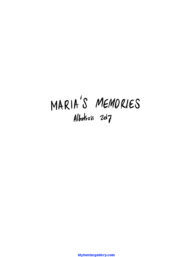 Cover Maria’s Memories