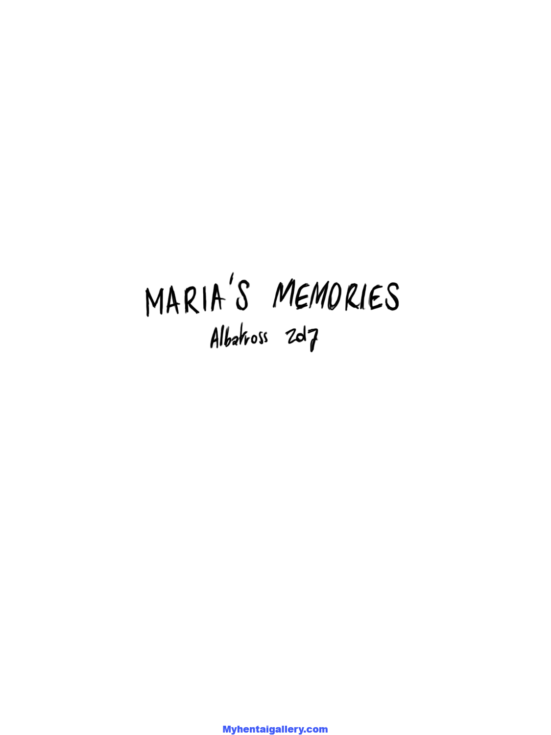 Cover Maria’s Memories