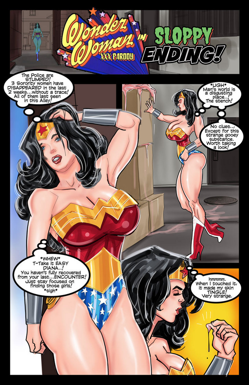 Cover Wonder Woman In Sloppy Ending